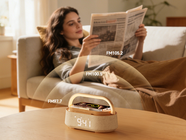 alarm clock with Bluetooth speaker