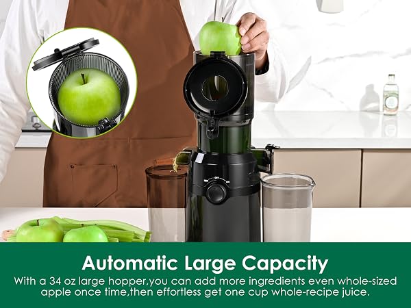 wide feed chute juicer, larger feeding chute juicer