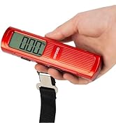 Infood Digital Luggage Scale Battery - Free, Suitcase Weight Scale with Hook &amp; LCD Display for Tr...