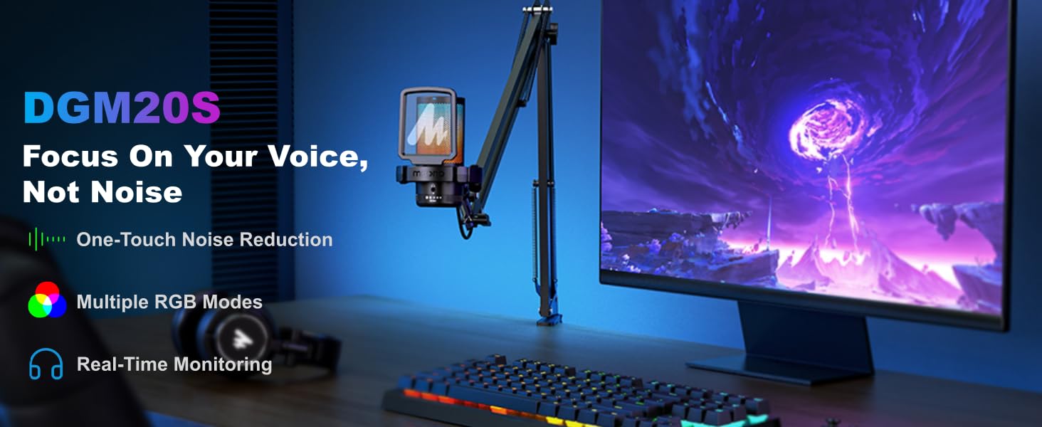 usb gaming microphone maono dgm20s