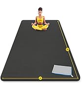 ActiveGear Extra Large Yoga Mat 10 x 6 ft - 8mm Extra Thick, Durable, Comfortable, Non-Slip &amp; Odo...