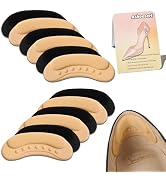 Ashoesert 6 Pairs Heel Grips Cushion Inserts, Self-Adhesive Heel Pads for Loose/Too Big Shoes, An...
