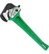 LAOA Heavy Duty Adjustable Straight Pipe Wrench, Cast Iron Ratchet Quick One-Hand Adjustable Wren...