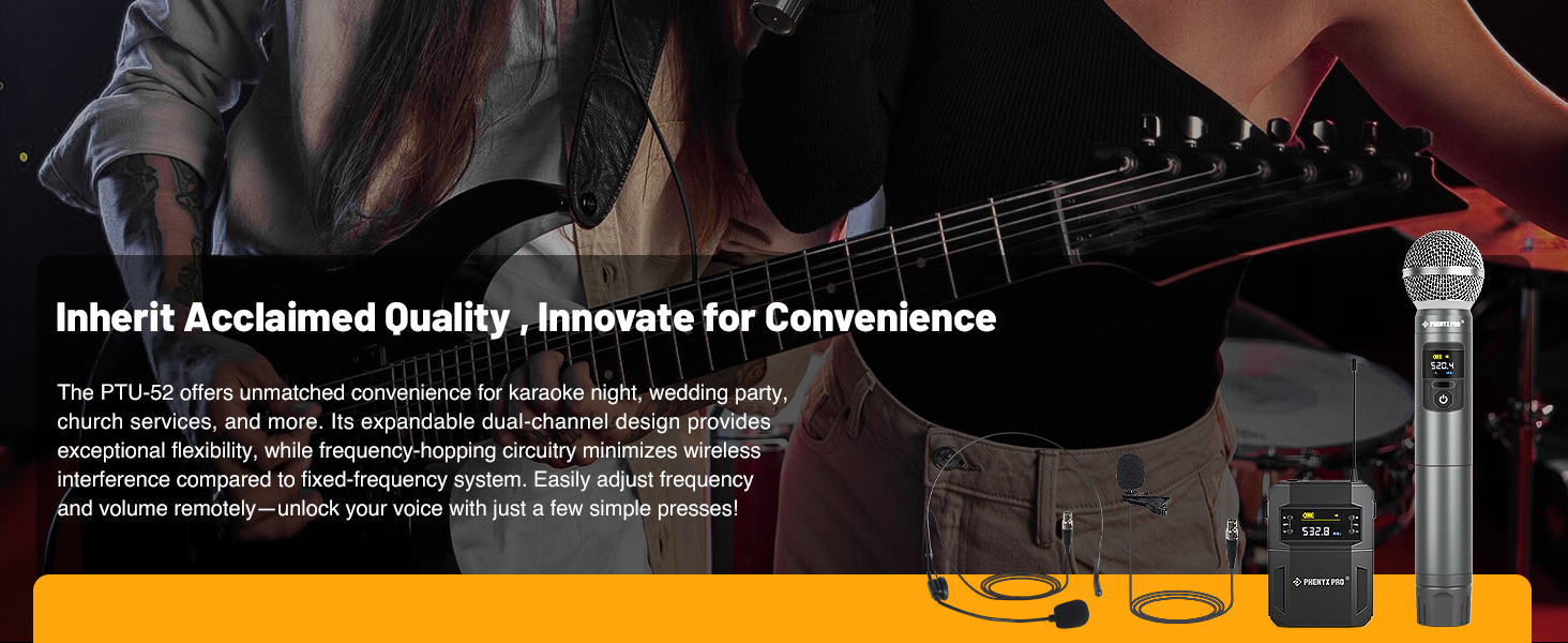 UHF Wireless Microphone System