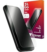 ZAGG Glass+ Screen Protector for iPhone 16/15 – 3X Stronger Tempered Glass with Reinforced Edges,...