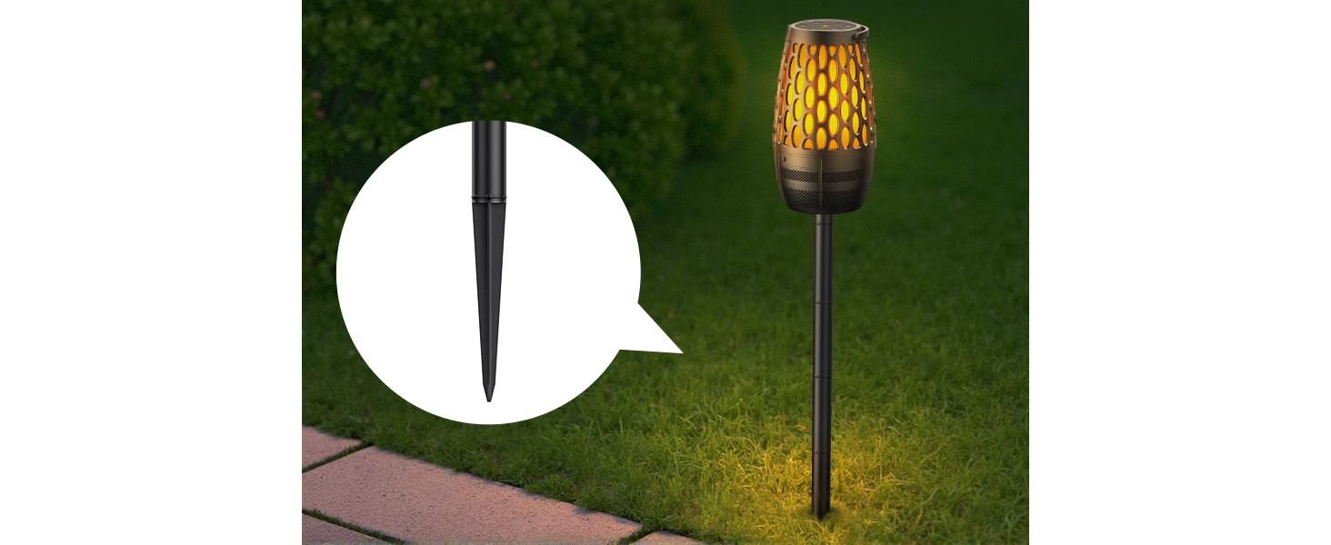 outdoor speakers bluetooth waterproof patio with Ground Stake