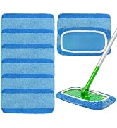 Ashsajkd Reusable Machine Washable Mop Refill Pad - Compatible with Swiffer Sweeper Wet Mops (10-...