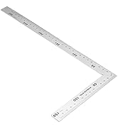 L-Shaped Framing Stainless Steel 90 Degree Right Angle Ruler Carpenter s Metal Measurement Tool(3...