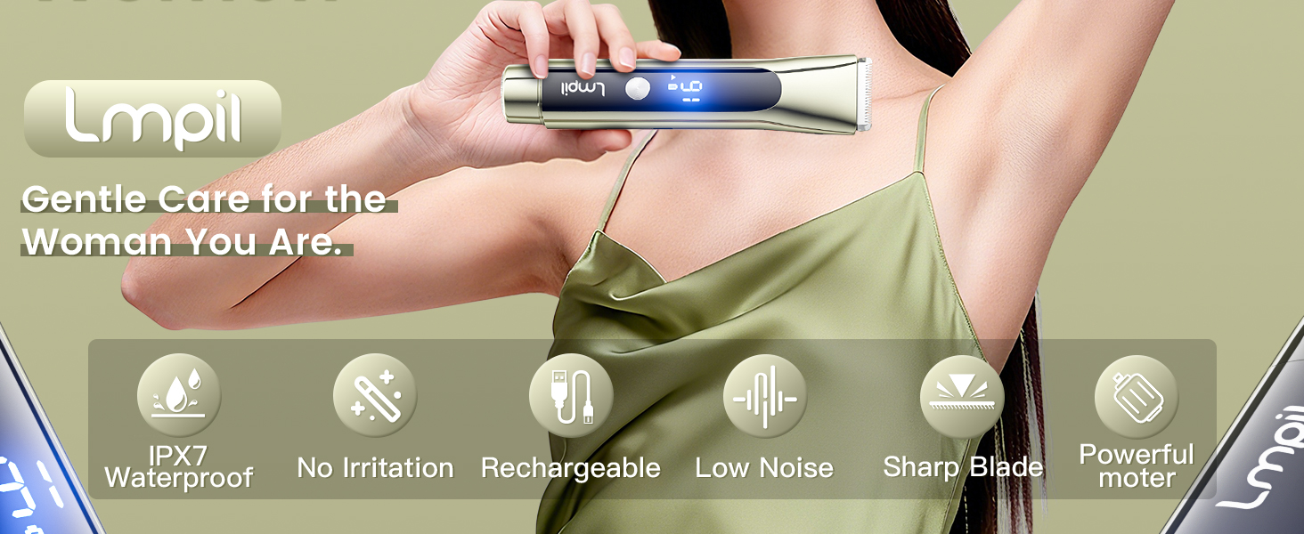 ergonomic body trimmer,advanced trimming performance,girls hair remover,safe touch electric razor