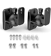 HomeMount Speaker Wall Mount Brackets - Surround Speaker Wall Mounts Kit, Bookshelf Speaker Wall ...
