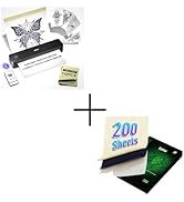 iDPRT Tattoo Stencil Printer with 200 Sheets of Tattoo Transfer Paper