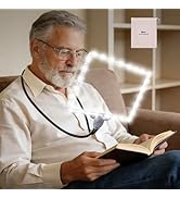 Extra Large 10x Magnifying Glass with Light Hands Free, 3600mAh Rechargeable Full Page Magnifier ...