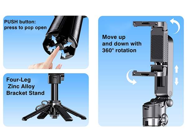 Magnetic Phone Tripod Stand