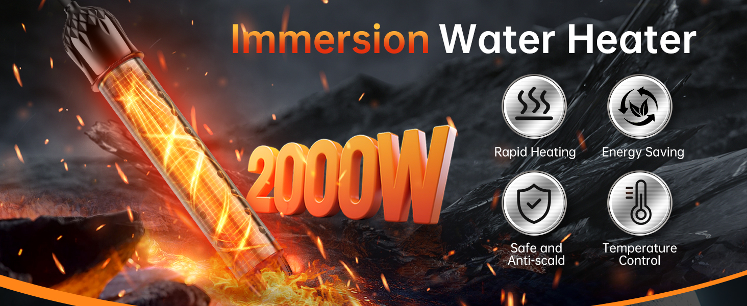 2000W High-Power Water Heater, Rapid Heating