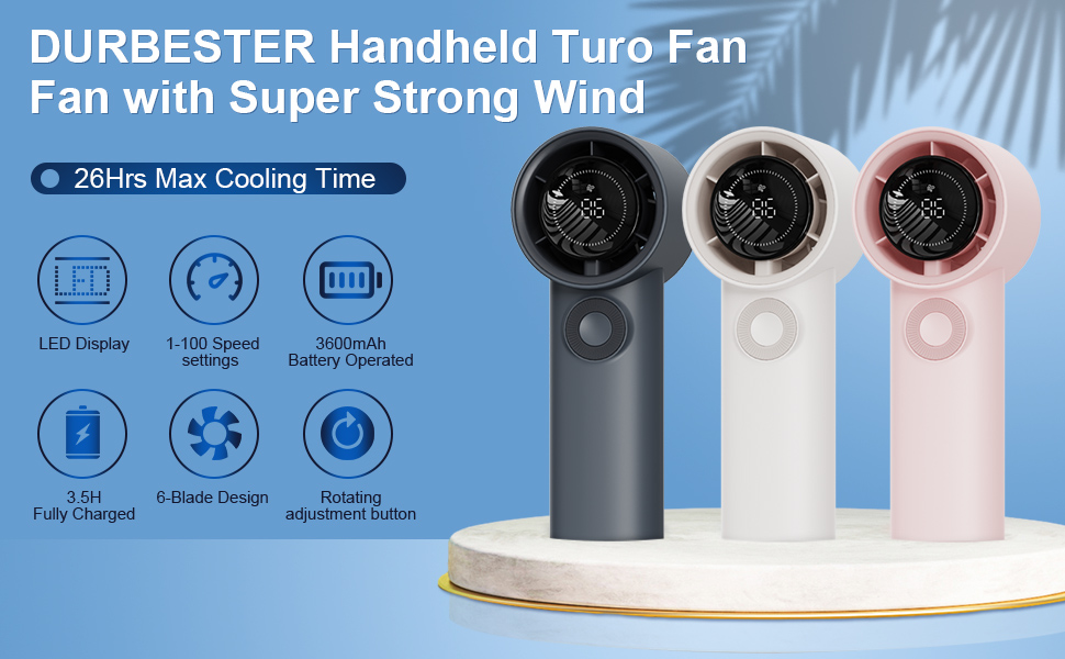 DURBESTER HANDHELD TURBO FAN