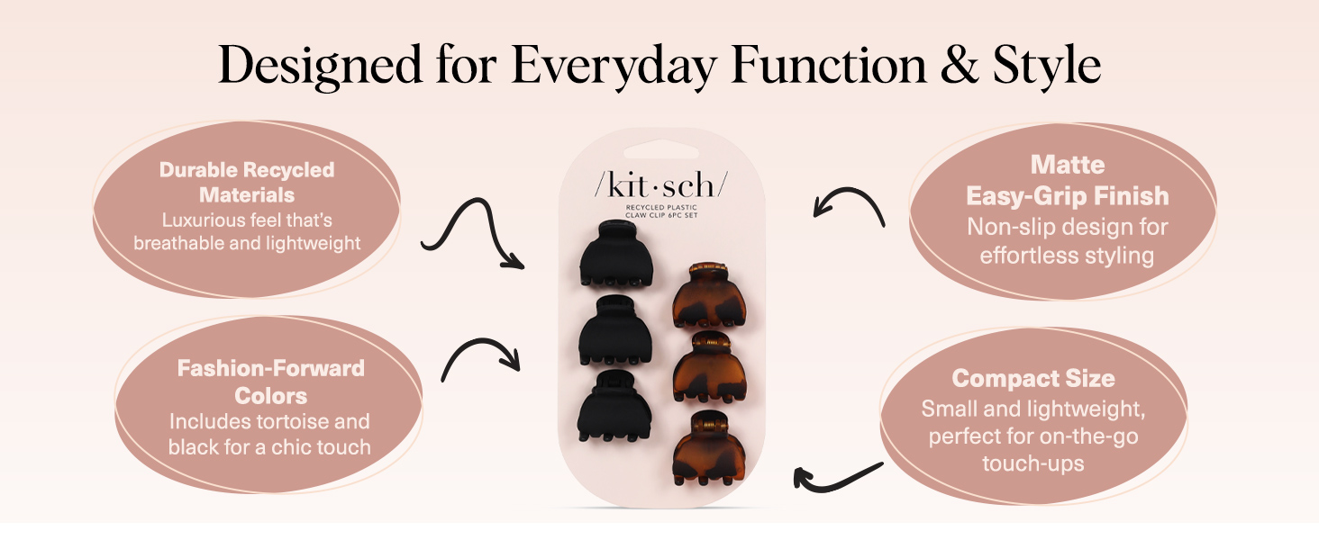 Kitsch Small Hair Clips for Women Stylish Baby Hair Clips