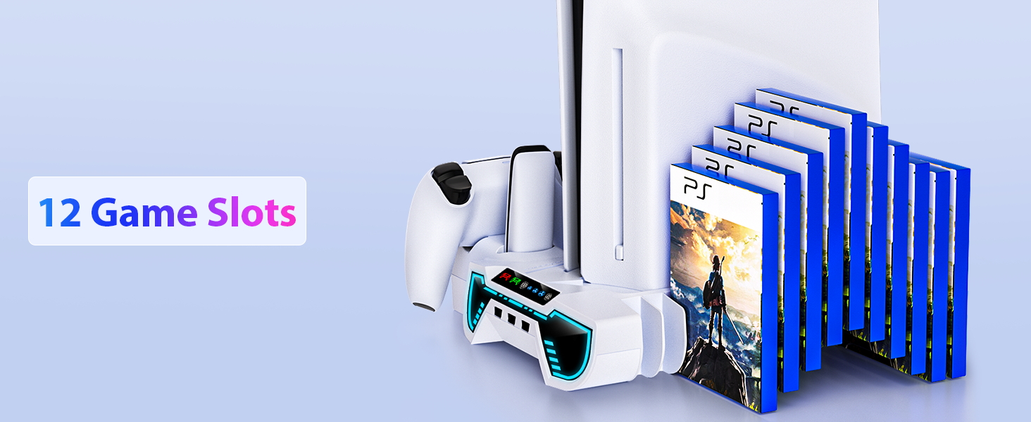 ps5 cooling station with headset holder