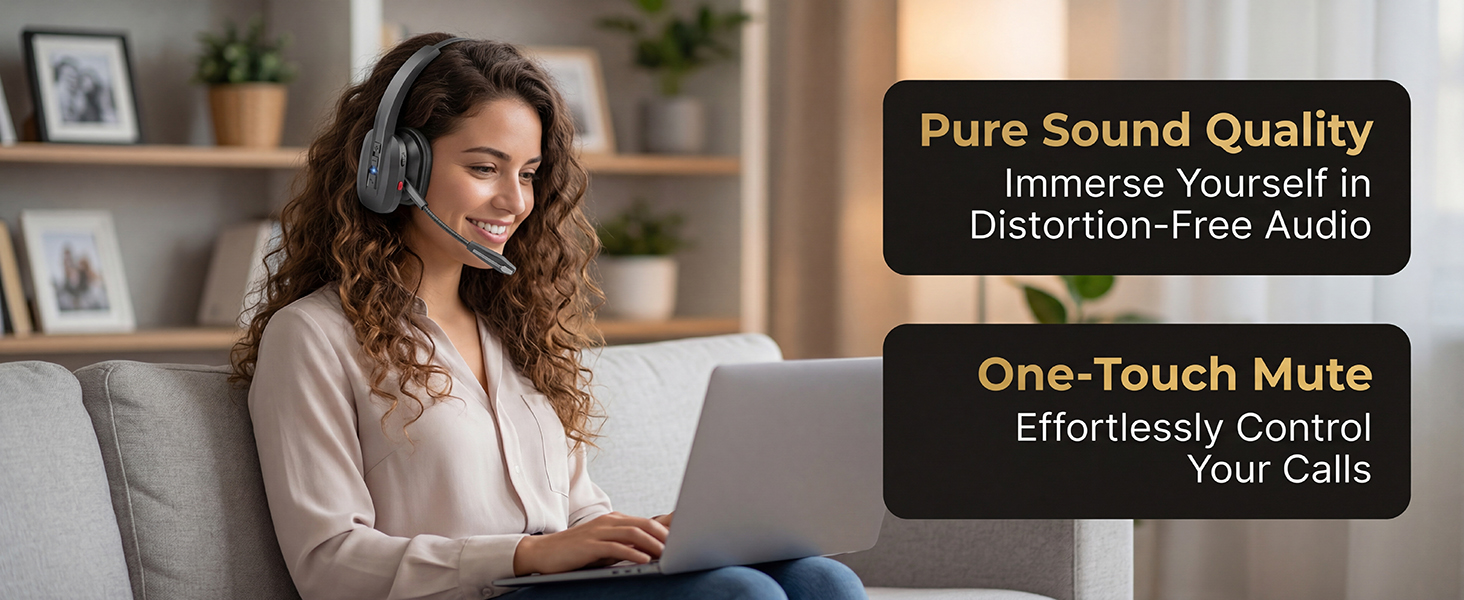 Pure Sound Quality/One-Touch Mute