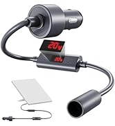 Starlink Mini Car Adapter 12V to 20V Step-Up Converter, 60W Car Cigarette Lighter Charger with LE...