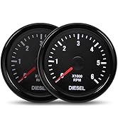 Diesel RPM Tachometer 2-1/16