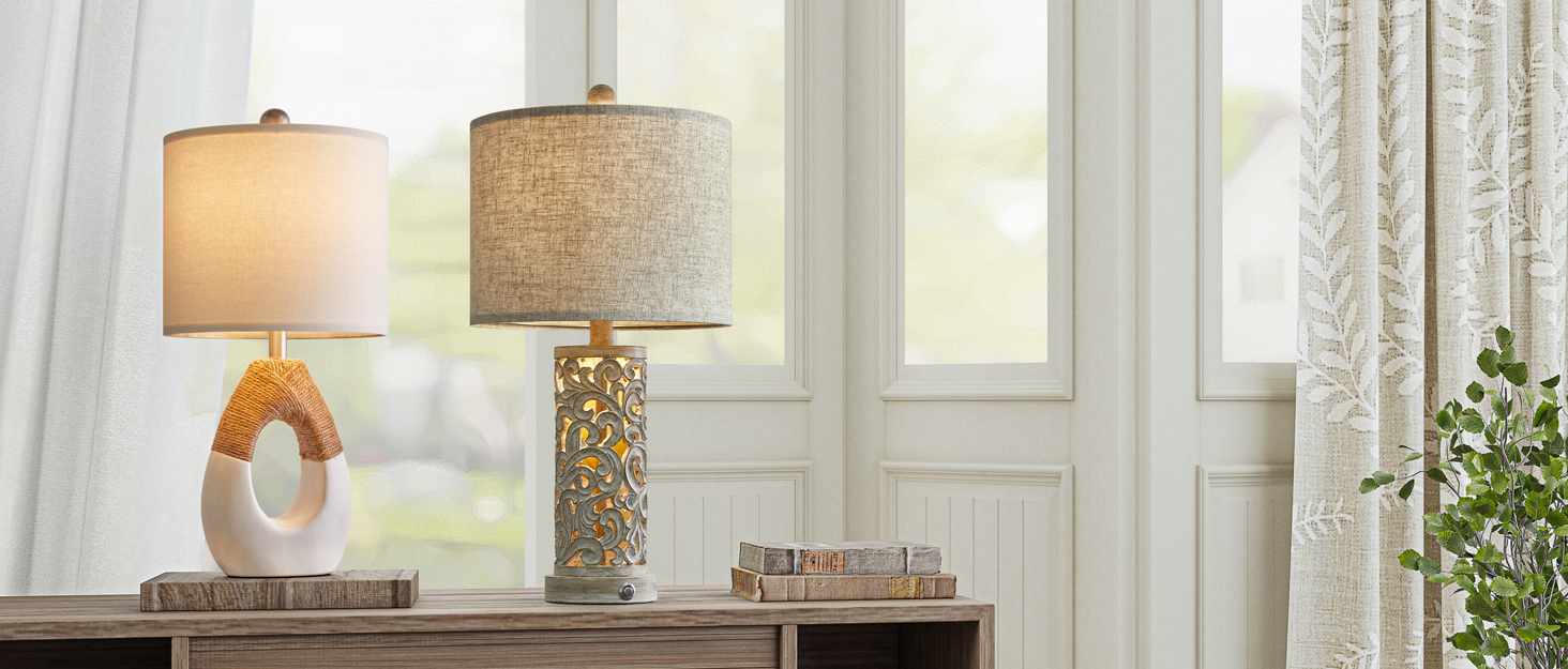 farmhouse table lamp for living room