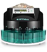 OFFNOVA Electric Automatic Coin Sorter &amp; Change Counter Machine, Coins up to 300 Coins Per Minute...