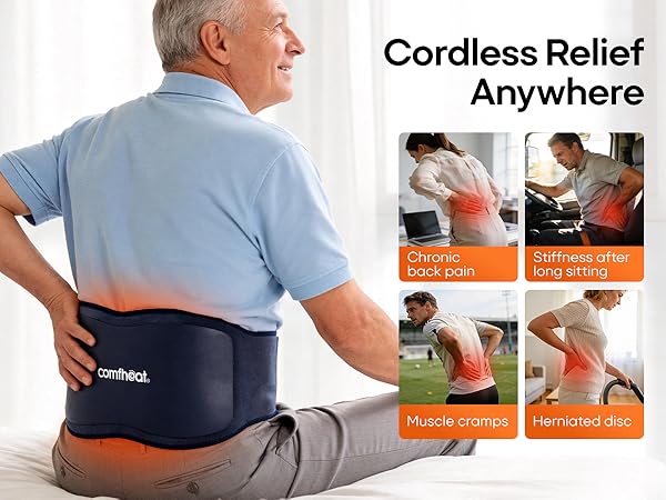 back massager portable back heating pad