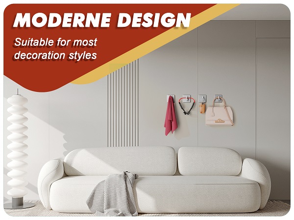 Modern minimalist wall hooks, suitable for various home decoration styles, blend in any room