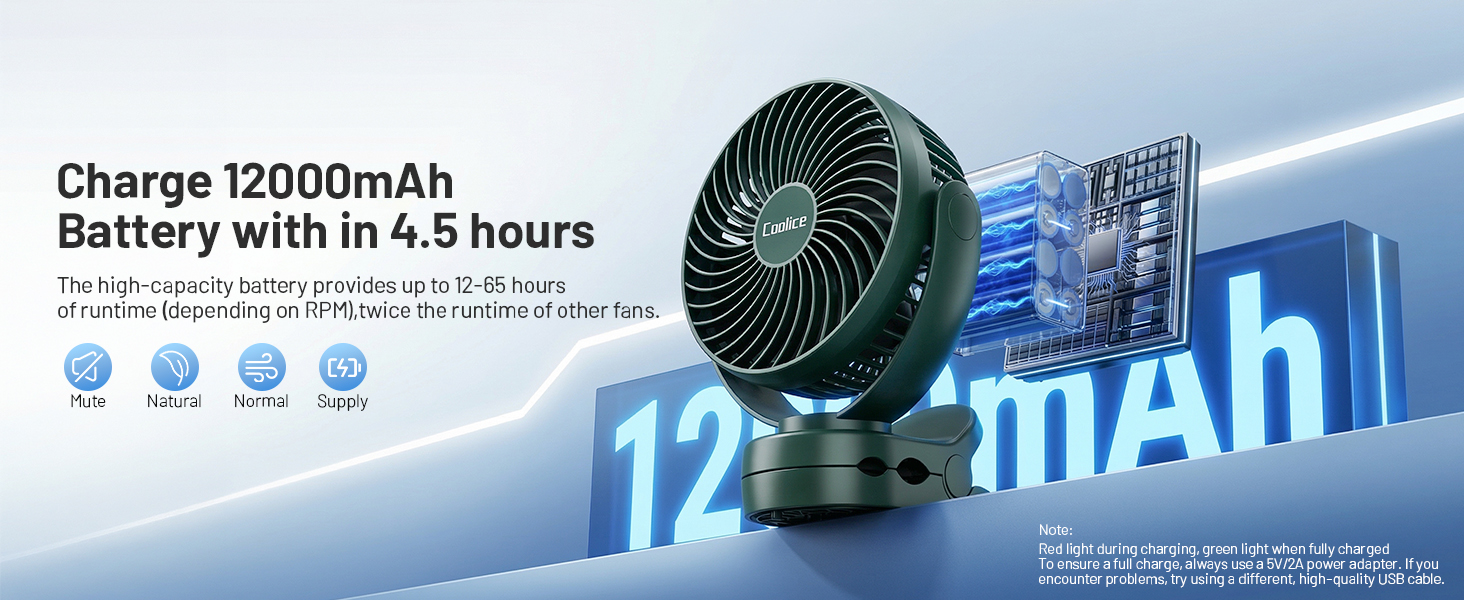 battery fans portable