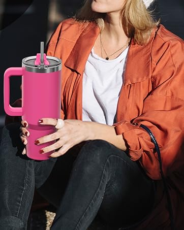 40oz tumbler with handle