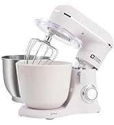 Kitchen in the box Stand Mixer, 4.5QT+5QT Two bowls Electric Kitchen Mixer, 10 Speeds Matte Finis...