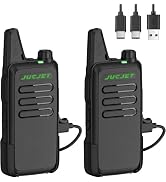 F20 Walkie Talkies for Adults, Slim FRS 2 Way Radios, Type-C Rechargeable with 1500mAh Battery, V...