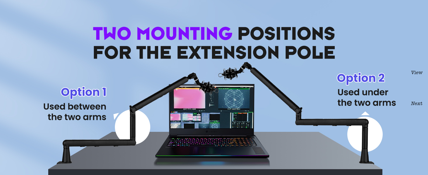 strong capacity mic stand arm