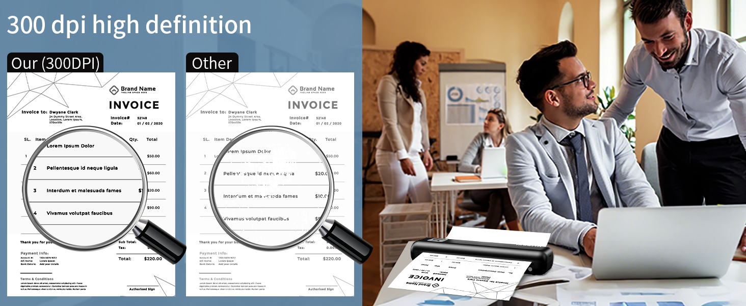 300 dpi high definition