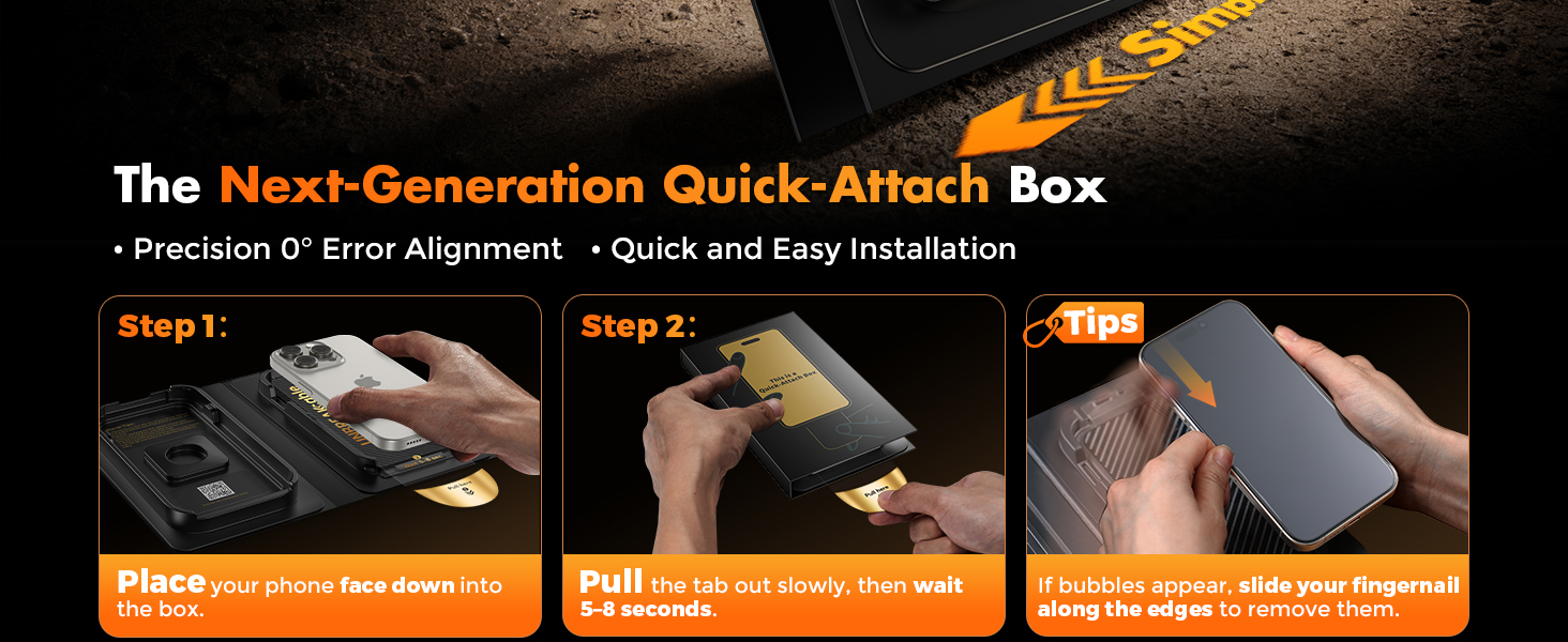 UNBREAKcable iPhone 16 Pro Max Screen Protector Tempered Glass