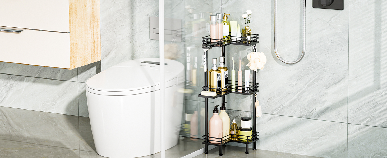 orner Shower Caddy Standing Shower Organizer Corner Shower Corner Shelf