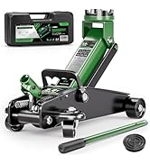 AUTOWN 2 Ton Low Profile Floor Jack - 4.9-11.8 Inch Lifting Range for Sedans &amp; Sports Cars, Heavy...