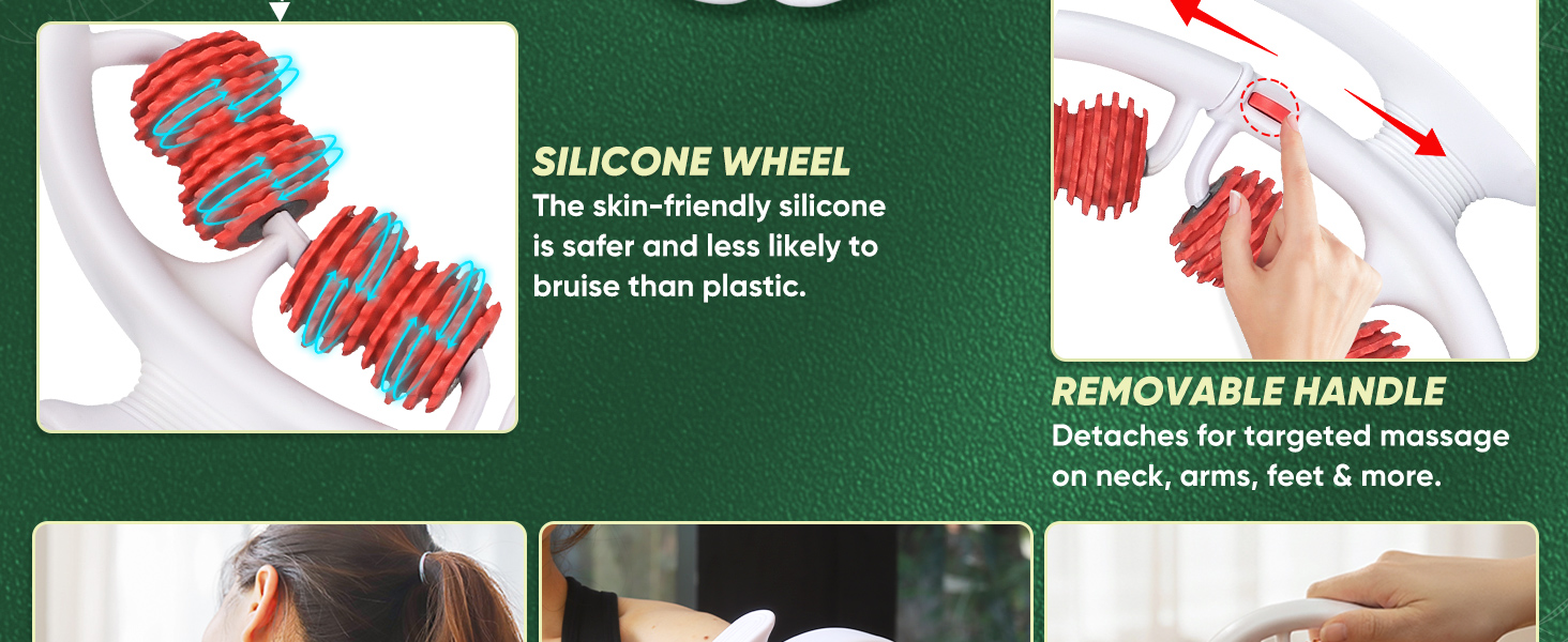 leg massage roller lymphatic drainage roller anti cellulite massager thigh roller thigh fat reducer