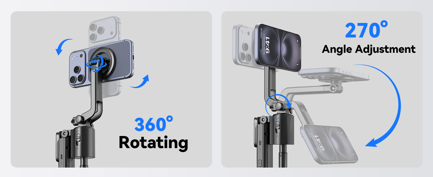 auto face tracking tripod 360 rotation with stand