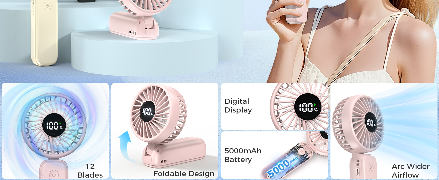 portable handheld fan handheld fan for travel