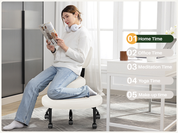 ADHD Cross Legged Chair with Wheels