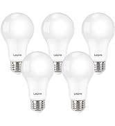 Lepro Dimmable LED Light Bulbs 60 Watt Equivalent, 9.5W 800LM Daylight White 5000K, A19 E26 Stand...