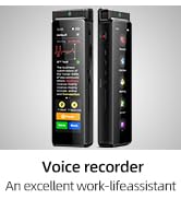 72GB Digital Voice Recorder with Playback, Innioasis R1 Full Touchscreen Voice Recorder with Blue...