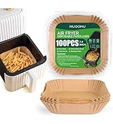Air Fryer Disposable Paper Liners Square, Non-Stick Parchment, AirFryer Accessories for Baking Mi...
