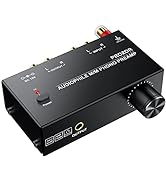 PROZOR Pre-Amplifier for Turntable Audiophile M/M Phono preamp with Level Volume Controls 2 RCA a...