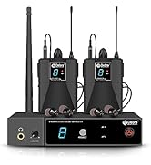 D Debra Wireless in Ear Monitor System ER-280 UHF Professional IEM System Transmitter and Receive...