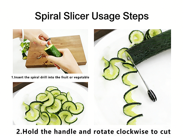 Spiral Slicer Usage Steps