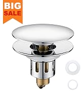 Universal Pop-Up Bathroom Sink Stopper - for 1.1~1.5 Inch Wash Basin Drain Strainer, Bounce Sink ...