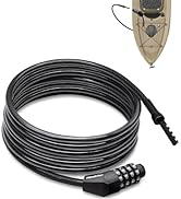 NDakte Bike Lock, Extra Long Straight Cable Lock(6ft to 27ft) with Resettable Combination, Unique...