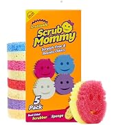 Scrub Daddy Scrub Mommy Kitchen Sponges for Dishes &amp; Wiping Spills - Dual-Sided Dish Scrubber Spo...